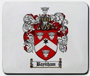 Baynham coat of arms mouse pad