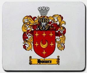 Honore coat of arms mouse pad