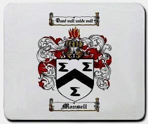 Mansell coat of arms mouse pad
