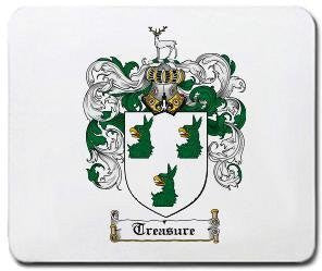 Treasure coat of arms mouse pad