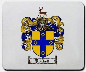 Prickett coat of arms mouse pad