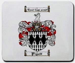 Pigott coat of arms mouse pad