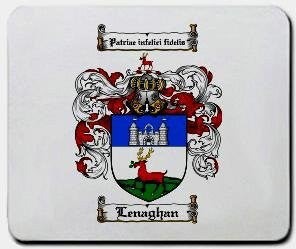 Lenaghan coat of arms mouse pad