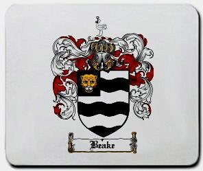 Beake coat of arms mouse pad