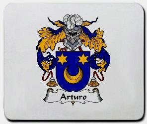 Arturo coat of arms mouse pad