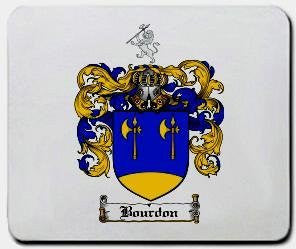Bourdon coat of arms mouse pad