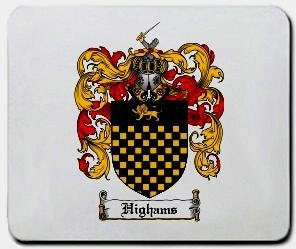 Highams coat of arms mouse pad