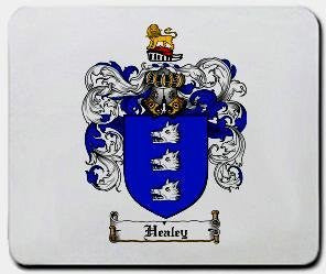 Healey coat of arms mouse pad