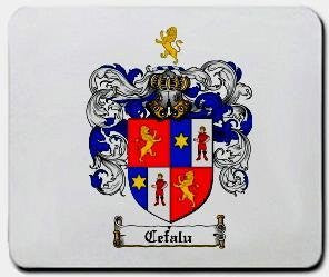 Cefalu coat of arms mouse pad