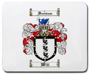 Will coat of arms mouse pad