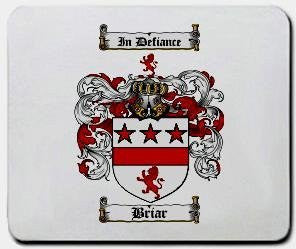Briar coat of arms mouse pad
