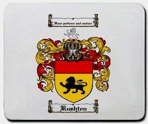 Rushton coat of arms mouse pad