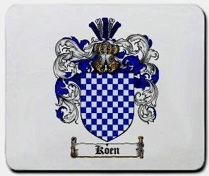 Koen coat of arms mouse pad