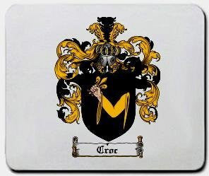 Croc coat of arms mouse pad