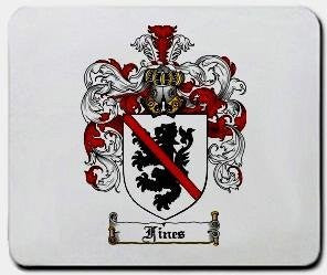 Fines coat of arms mouse pad