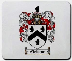 Cleburne coat of arms mouse pad