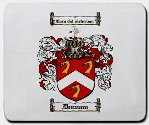 Dennam coat of arms mouse pad