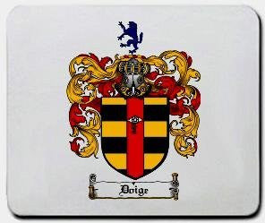 Doige coat of arms mouse pad
