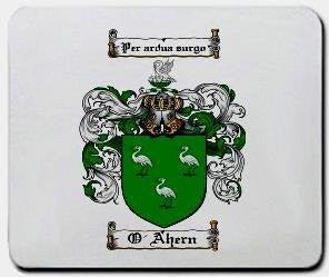 O'ahern coat of arms mouse pad