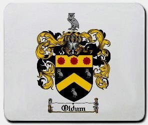 Oldum coat of arms mouse pad