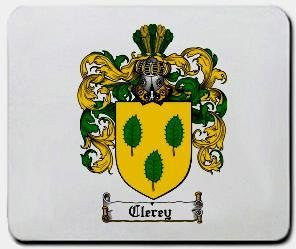 Clerey coat of arms mouse pad