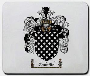 Canville coat of arms mouse pad
