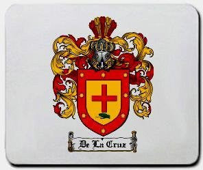 De-la-cruz coat of arms mouse pad