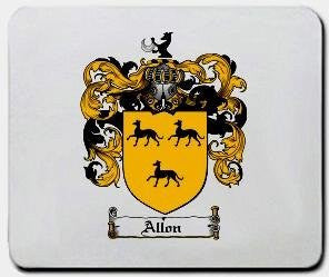 Allon coat of arms mouse pad