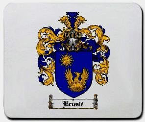 Brusle coat of arms mouse pad