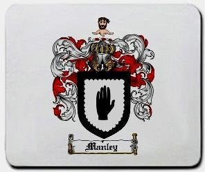 Manley coat of arms mouse pad