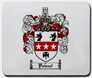 Pownd coat of arms mouse pad