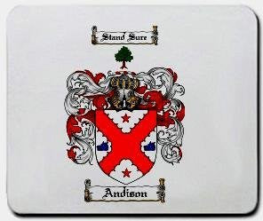 Andison coat of arms mouse pad
