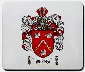 Macghee coat of arms mouse pad