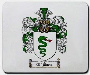 O'dane coat of arms mouse pad