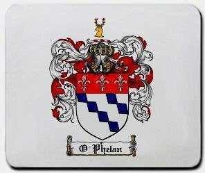 O'phelan coat of arms mouse pad