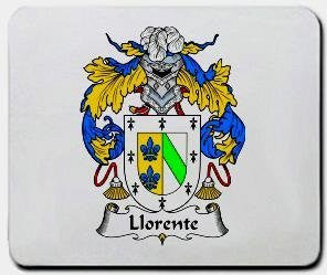Llorente coat of arms mouse pad