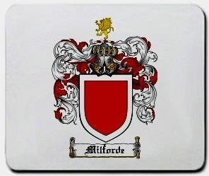 Milforde coat of arms mouse pad