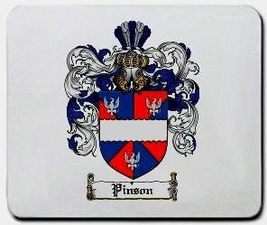Pinson coat of arms mouse pad