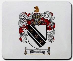 Blanding coat of arms mouse pad