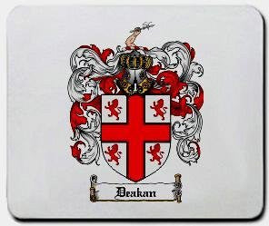 Deakan coat of arms mouse pad