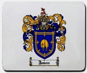 Jason coat of arms mouse pad