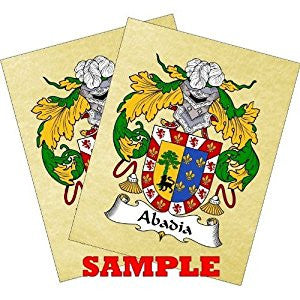 di-luca coat of arms parchment print