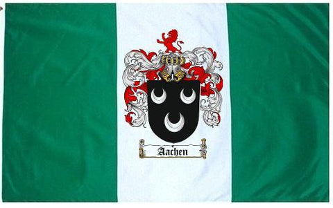 Aachen family crest coat of arms flag