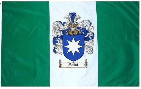 Aalst family crest coat of arms flag