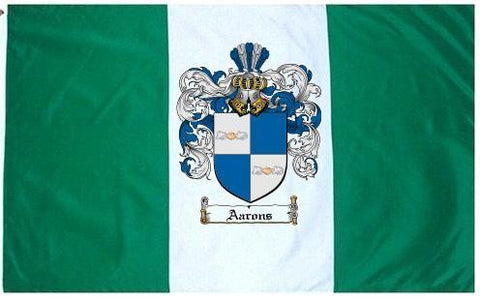 Aarons family crest coat of arms flag