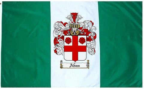 Aban family crest coat of arms flag