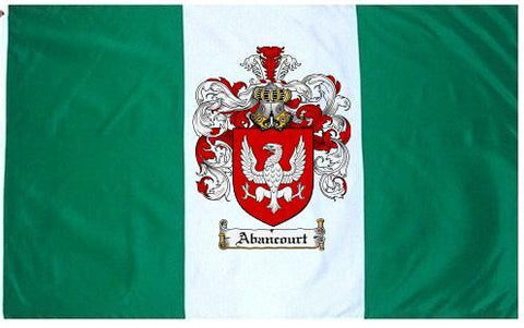 Abancourt family crest coat of arms flag