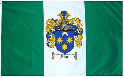 Abat family crest coat of arms flag