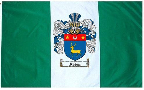 Abbas family crest coat of arms flag