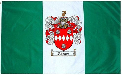 Abbaye family crest coat of arms flag